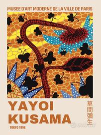 poster Yayoi Kusama Arredo formato A3 japan stile 