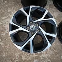 CERCHI DA 18" TOYOTA C-HR NERI E DIAMANTATI