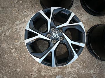 CERCHI DA 18" TOYOTA C-HR NERI E DIAMANTATI