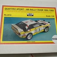 Audi QUATTRO SPORT HB RALLY TEAM Kit 1/24 RESINA