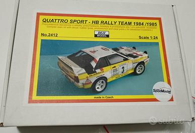 Audi QUATTRO SPORT HB RALLY TEAM Kit 1/24 RESINA