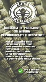 Bracciali e portachiavi in paracord su misura 