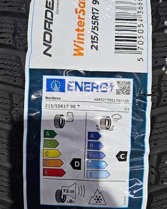 2 Pneumatici 215/55 R17 Nordexx Winter Safe 2