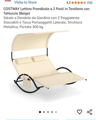 letto da giardino a dondolo