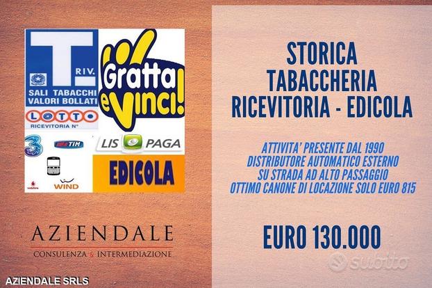 Aziendale-storica tabaccheria/ricevitoria/edicola