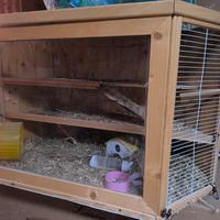 Gabbia criceti realizzata a mano in legno 