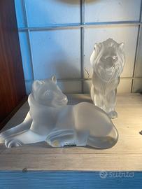 Lalique Leone Leonessa Cristallo Vetro Vintage