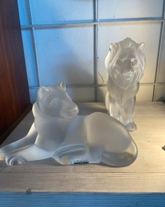 Lalique Leone Leonessa Cristallo Vetro Vintage
