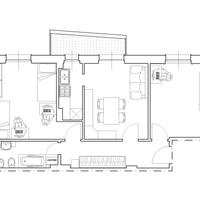 Camera singola in trilocale