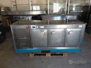 Tavolo Acciaio Inox Refrigerato Positivo + Marmo