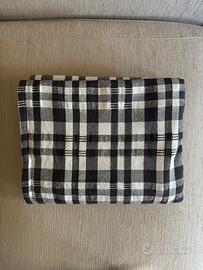 Copriletto singolo cotone bianco e nero