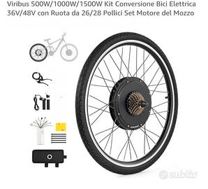 Kit Conversione Bicicletta elettrica +Batteria 48v