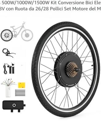 Kit Conversione Bicicletta elettrica +Batteria 48v