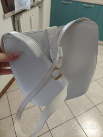 Borsa pelle bianca