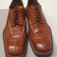 scarpa uomo pelle marrone chiaro n.43