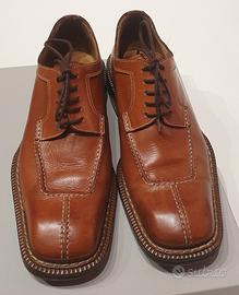 scarpa uomo pelle marrone chiaro n.43