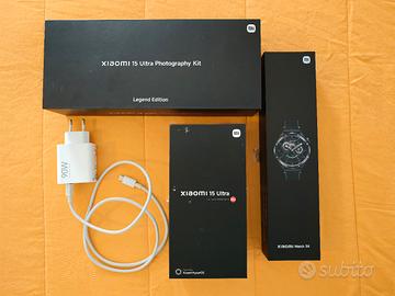 Xiaomi 15 ultra+caricatore 90w+ kit foto+ orologio