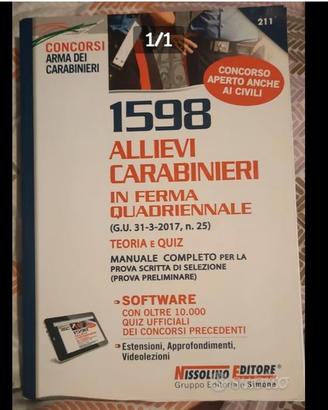 Libro per concorsi Arma dei Carabinieri Nissolino