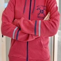 Felpa con cappuccio e zip Billabong rossa