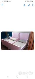 letto ikea busunge rosa.