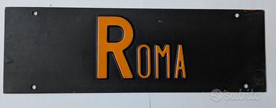 Targa auto storica provincia di ROMA
