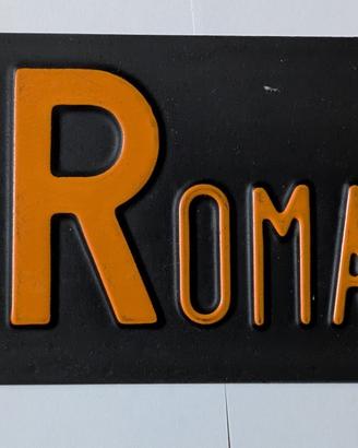 Targa auto storica provincia di ROMA