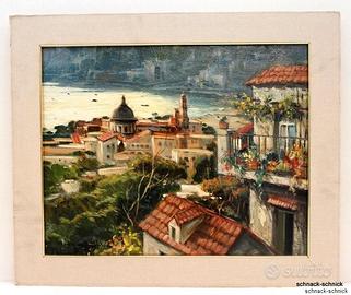 Quadro olio su tela "Vietri sul Mare"
