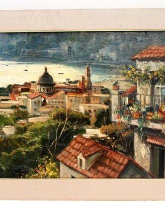Quadro olio su tela "Vietri sul Mare"