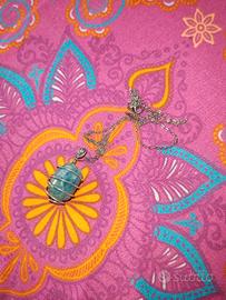 Collana in wire con Apatite Blu 