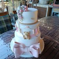 Torta scenografica baby girl in gomma Eva