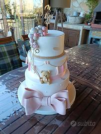 Torta scenografica baby girl in gomma Eva