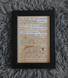 Quadro piccolo principe da personalizzare