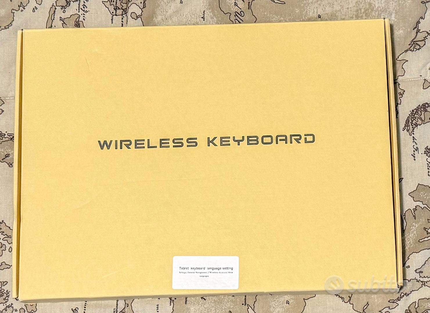 Claelech - Custodia per tastiera Galaxy Tab A 10.5 (QWERTY), tastiera wireless Bluetooth rimovibile, funzione di supporto, colore: Oro rosa