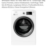 lavasciuga whirpool 10kg 