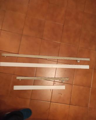 aste per tende con velcro e peso
