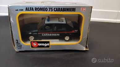 Modello BURAGO Alfa Romeo 75 Carabinieri