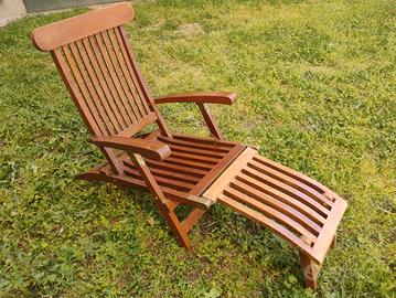 sdraio da giardino in legno (5 pezzi)