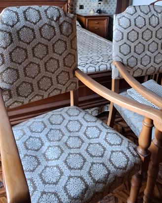 Coppia di poltroncine legno