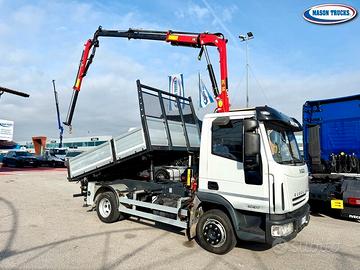 IVECO EUROCARGO 80E17 ribaltabile + gru e JIB