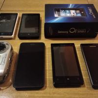 5 Smartphone Cellulare Telefono + Fotocamera ROTTI