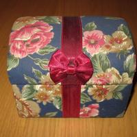 Portagioie in tessuto a scrigno vari scomparti