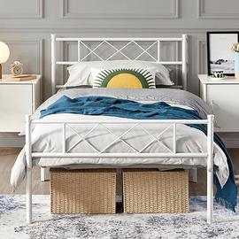 Letti singoli in ferro colore bianco