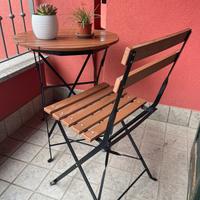 Tavolino 60 cm di diametro + 2 sedie