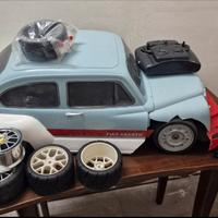Fiat 500 Abarth telecomandata + macchinetta 