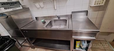Lavandino professionale in acciaio inox