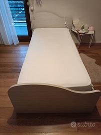 letto singolo con secondo letto estraibile 