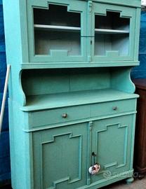 Vetrina veneziana a due corpi - Verde menta