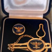 parure fermacravatta esercito 