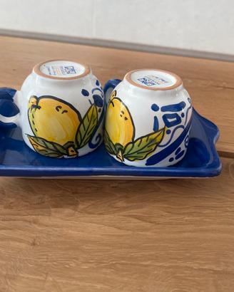 Set tete a tete ceramica di Amalfi