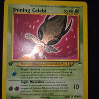 shining celebi prima edizione ita carte pokemon 